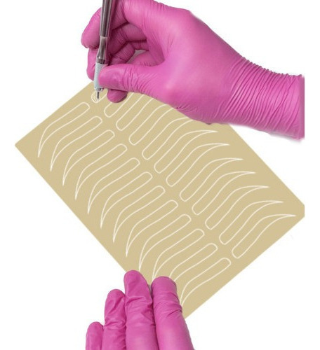 Kit 5 Peles Sintética Micropigmentação S/tinta Sobrancelha