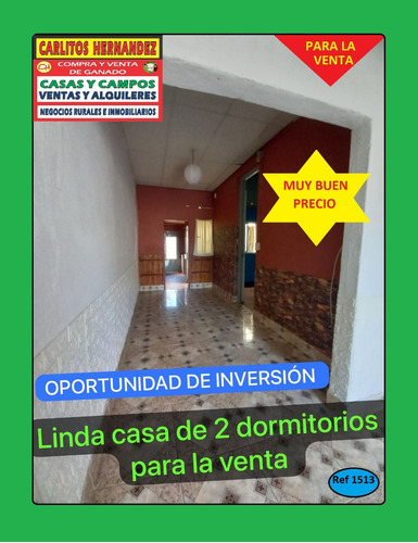 Ref 1513) **  V - Oportunidad De Inversión Linda Casa De 2 Dormitorios Para La Venta En San José