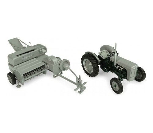 Set Tractor Ferguson To35 Con Empacadora Esc 1:32