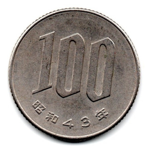 Japon Moneda 100 Yen Año 1968 Km#82