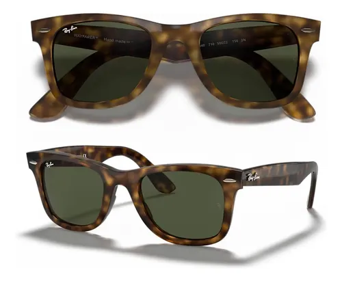 Óculos De Sol Rayban Wayfarer Ease Havana Rb4340 Tam: 50