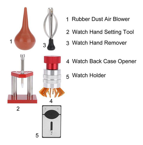 1 Juego De Kit De Reparación De Reloj Profesional Abridor