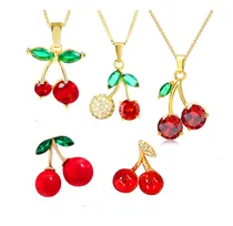 Comprar Collar Cereza Amor Pareja Girasol Zarcillo Tulipan Corazon