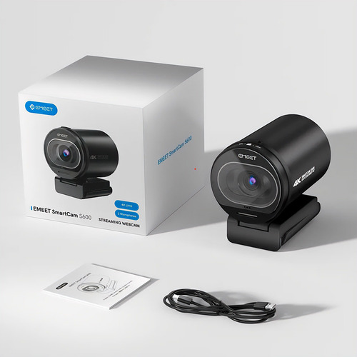 Camara Web Emeet S600 4k 60fps Streaming Webcam