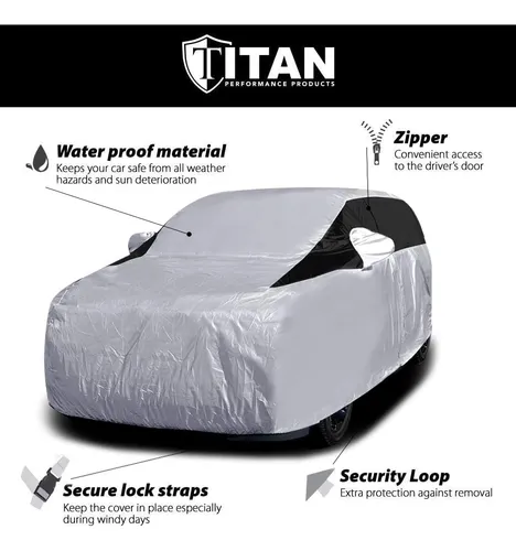 Cubierta De Automóvil Poly 210t Liviano De Titan Para Una De