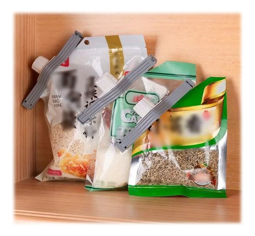 X2 Clip Con Boquilla Para Sellado De Bolsas De Alimentos