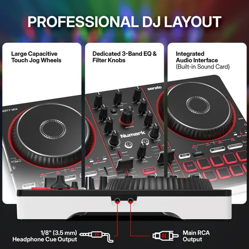 Controlador Dj Numark Party Mix Iii Bluetooth | MercadoLivre
