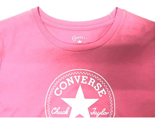Playera Converse Color Rosa Para Mujer 100% Nueva Y Original | Envío gratis