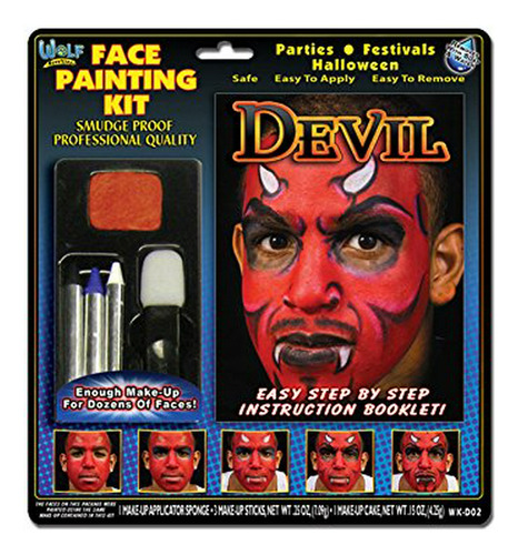 Wolfe Diablo Cara Pintura Kit.