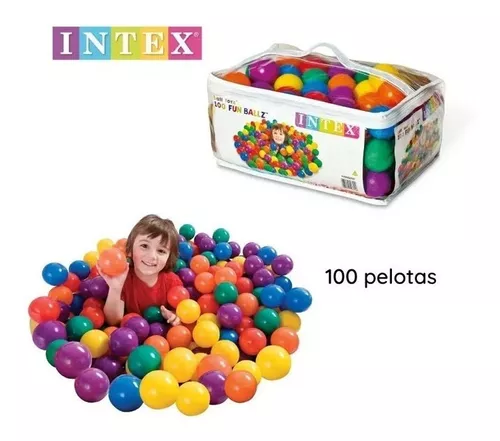 Kit De 100 De Pelotas Pl sticas Intex 6.5 Cm MercadoLibre