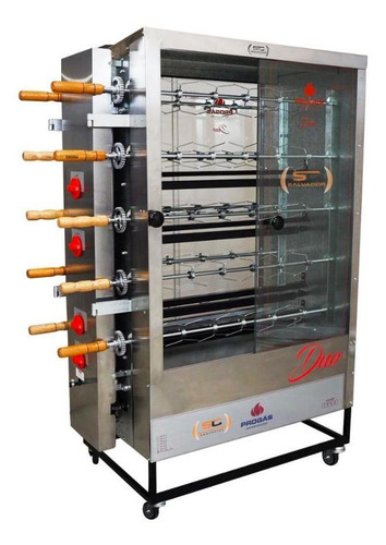 Forno Assador Rotativo 50 Frangos 10 Espetos Pr6100 Progás