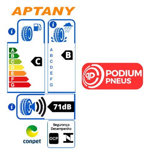 2 Pneu Aro 16 Aptany 235/70r16 Ru101 Tl 106t L200 Strada S10 T