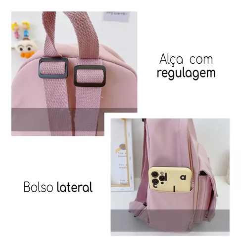 Mochila de Costas Gatinho Pack Me Escolar Infantil Meninas em