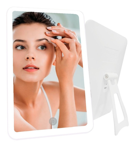 Espejo Luz Led Tactil Maquillaje Carga Usb Portable Touch