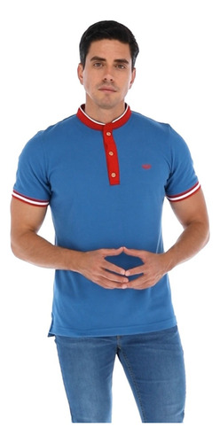 Playera Porto Blanco Con Cuello Mao