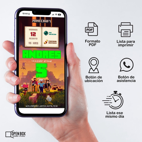 Invitación Digital Infantil Personalizada Lista Para Enviar