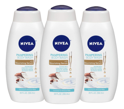 Nivea Pampering Coconut &amp; Almond Milk Jabón Líquido P.