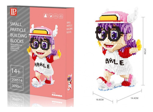 Arale Norimaki Corriendo Running Figura Armable3d Minibloque