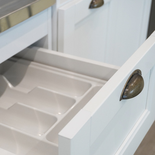Kit De Cocina Modelo Provenzal Blanco 5pzs