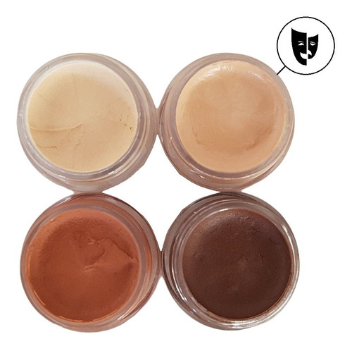 Imagen 1 de 2 de Base Cremosa Maquillaje Titi Mini Pote 5gr - Piel 2