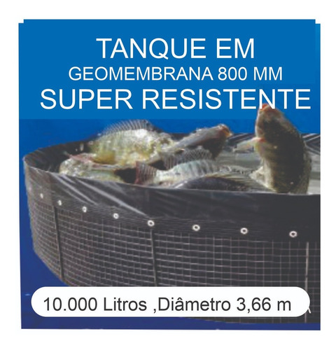 Imagem 1 de 6 de Kit Tanque 10.000l,geomembrana,testes, Fertilizantes E Curso