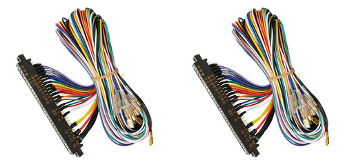 2 Arneses De Cables Jamma Arcade De 28 Pines Que Se Conectan