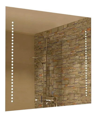 Espejo 1 Con Luz Led Touch 28w Deco Baño Moderno 80x60 Cm