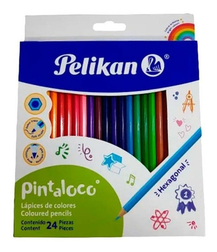 Lapices De Colores Pelikan Pinturitas X 24 Unidades 