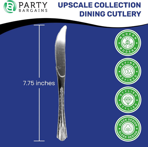Party Bargains Cuchillos Desechables De Alta Calidad, 80 Uni