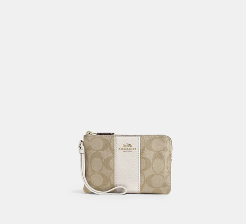 Monedero Coach 100% Original Color Beige