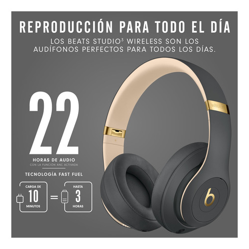 Imagen 3 de 6 de Auriculares Beats Studio³ Wireless - Shadow gray