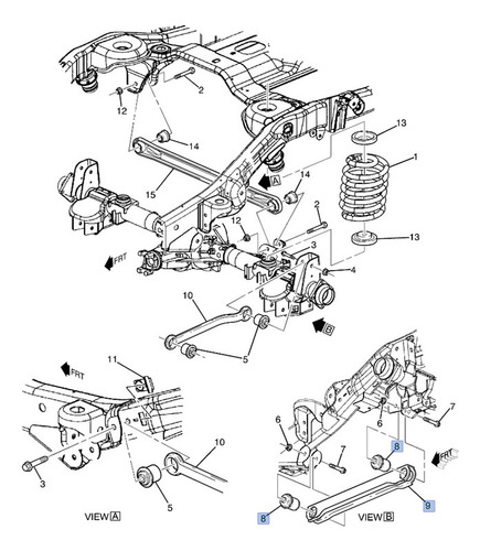 Tirante Inferior Trasera Yukon Xl 1500 5.3l V8 2007