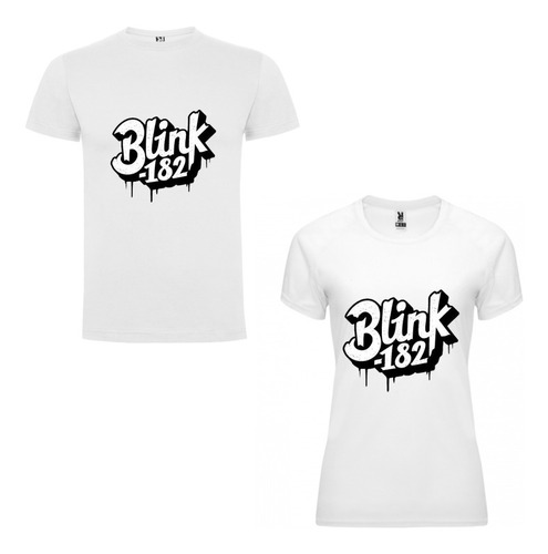 Polera Pareja Blink 182 Logo