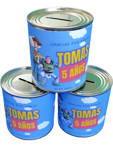 Souvenir Alcancías Latas Personalizadas X30