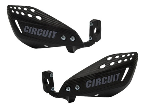 Protetor De Mão Circuit Vector Carbon Moto Universal Par