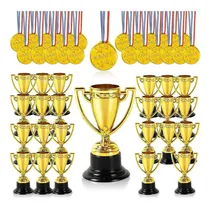 Comprar 20 Trofeos Y 20 Medallas Para Premios, Medallas Para Niños