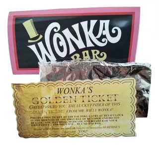 Barra De Chocolate Willy Wonka A Fantástica Fábrica De Choco