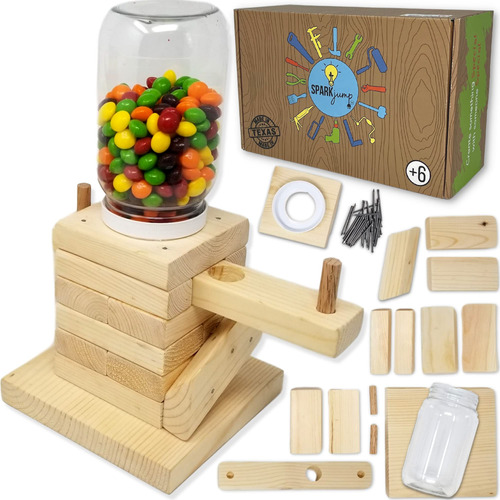 Sparkjump - Kit De Construccin De Madera Para Nios, 2 Activi