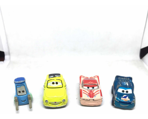 Set 4 Mini Autitos Metálicos De Película Cars Disney