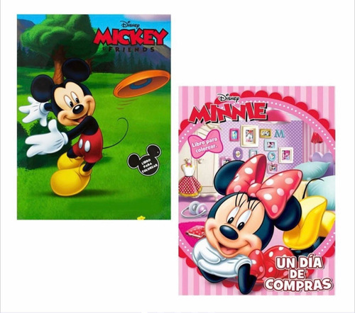 Minnie Mouse Mickey Mouse 15 Libros Para Colorear Writebook