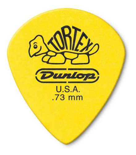 Palheta Tortex 0,73mm Delrin Amarela Pct C/12 418p.73 Dunlop