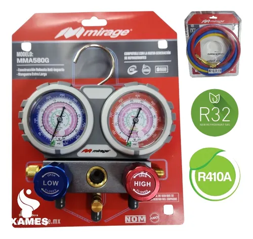 comprar Manifuld Manometro R32 Y R410 Mirage Completo 100% Original