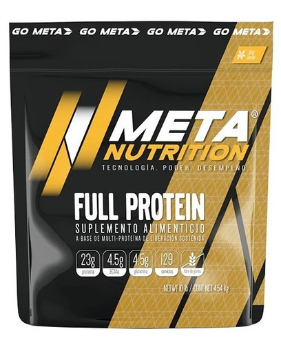 Proteina Meta Nutrition Full Protein 10 Libras 129 Porciones Sabor Galleta De Canela