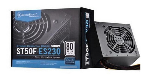Fuente Silverstone 500w Reales Certificada 80 Plus Calidad! Color Negro