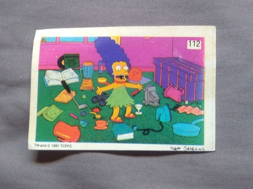 Figurita Los Simpsons Matt Groening 1991 #112 Marge