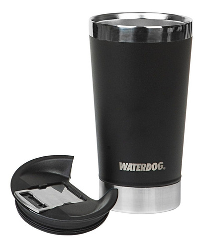 Vaso térmico Waterdog Beer 500 color negro 500mL