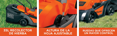 Imagen 9 de 11 de Podadora De Césped 12'' 1000w Black+decker Gr3000-b3
