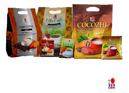 Combo Café Lingzhi 3 En 1, Vita Café 6 En1 Y Cocozhi Dxn Csn