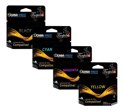 comprar Kit 4 Cartuchos Compatível Com Hp 904xl Cmyk Pro 6970