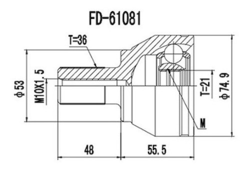 Homocinetica Focus 1.8 S Flex 16v 2003